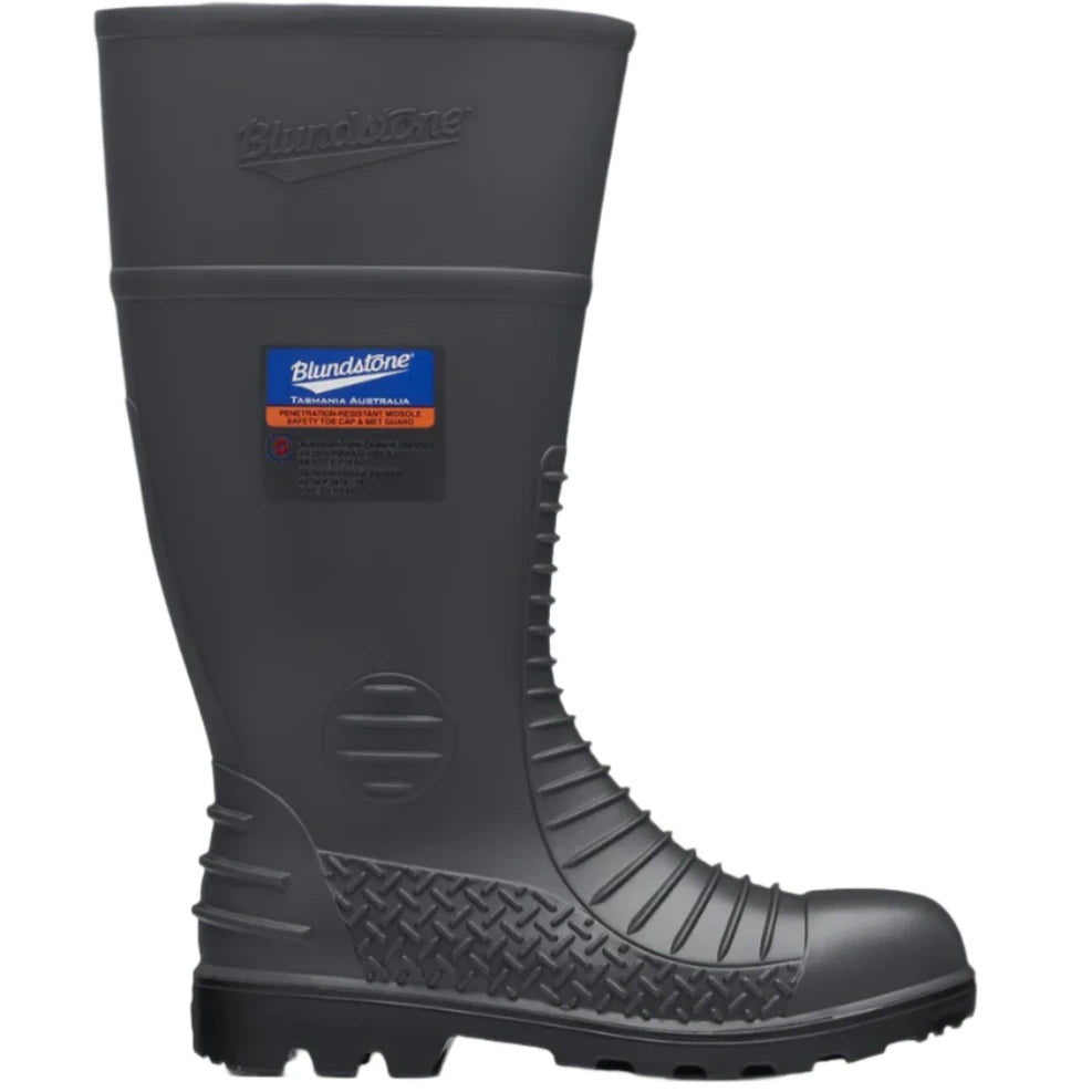 Blundstone Grey Comfort Arch Steel toe and Midsole Boot With Metarsal Guard Gumboot (028) (Pre-Order) - Ace Workwear