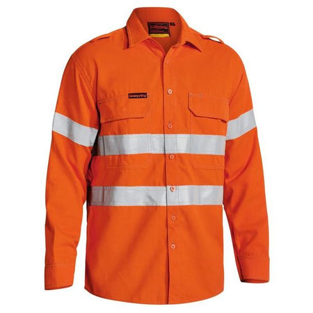 Bisley Tencate Tecasafe Plus Hi Vis Vented Shirt With Reflective Tape (BS8081T) - Ace Workwear