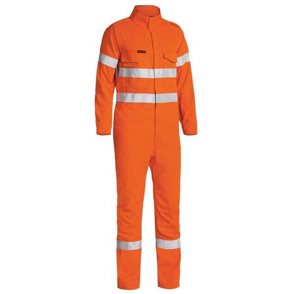 Bisley Tencate Tecasafe Plus Taped Hi Vis Cargo Overall (BC8085T) - Ace Workwear