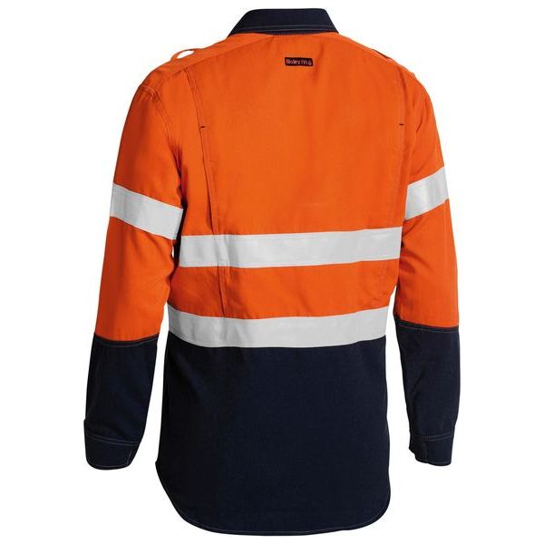 Bisley Tencate Tecasafe Plus Taped FR Vented Long Sleeve Shirt (BS8082T) - Ace Workwear