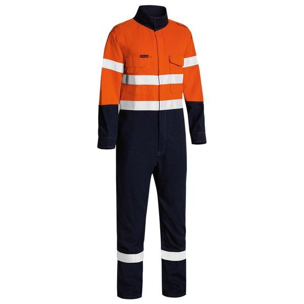 Bisley Tencate Tecasafe Plus Taped 2 Tone FR Lightweight Coverall (BC8186T) - Ace Workwear