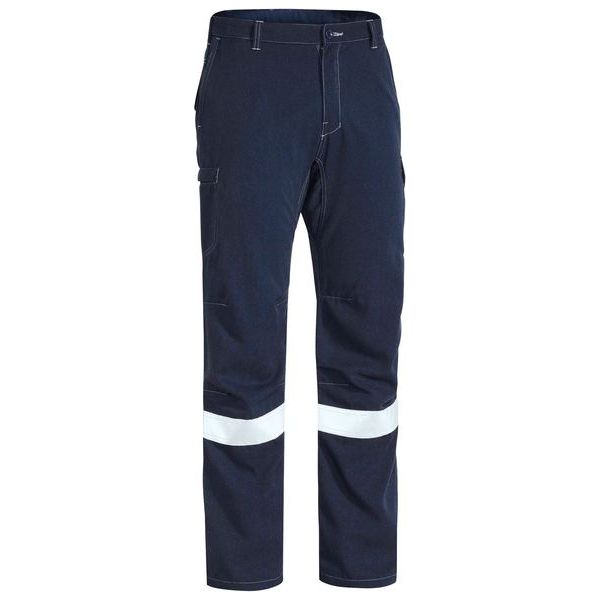 Bisley Tencate Tecasafe Plus FR Taped Engineered Vented Cargo Pants With Knee Darts And FR Reflective Tape Around Lower Leg (BPC8092T) - Ace Workwear