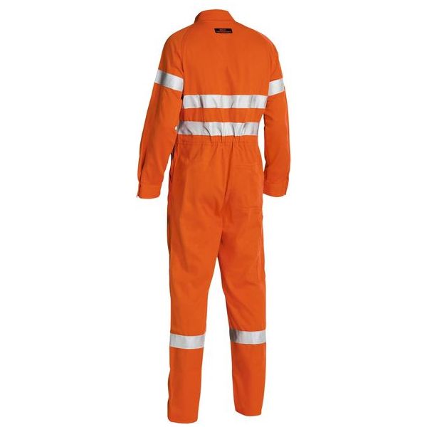 Bisley Indura Ultra Soft Fire Retardant Coverall 3M FR Reflective Tape (BC8001) - Ace Workwear