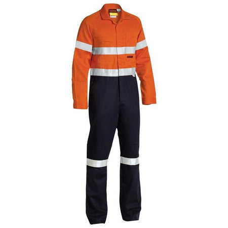 Bisley Indura Ultra Soft Fire Retardant Coverall 3M FR Reflective Tape (BC8001) - Ace Workwear