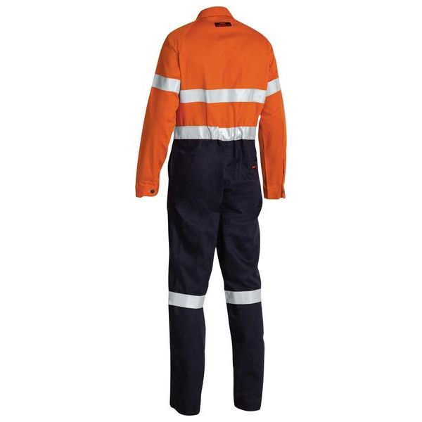 Bisley Indura Ultra Soft Fire Retardant Coverall 3M FR Reflective Tape (BC8001) - Ace Workwear