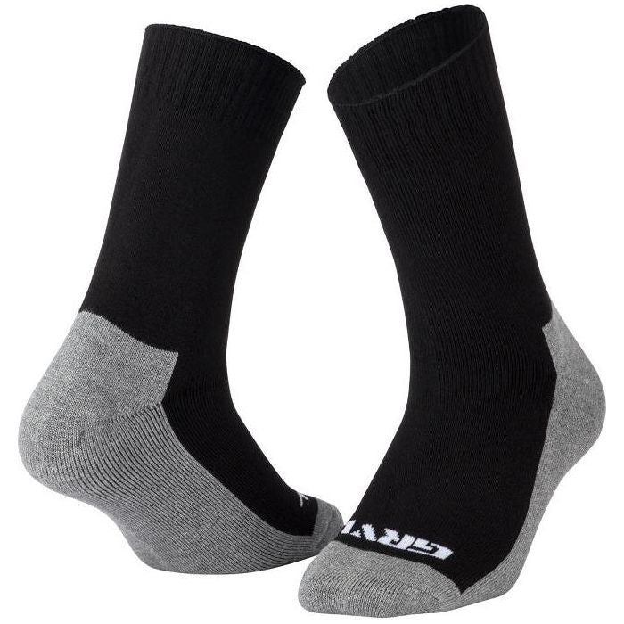 GRVL Bobcat Bamboo Black Heavy Duty Crew Socks - Pack of 3 (GRVLS3) - Ace Workwear