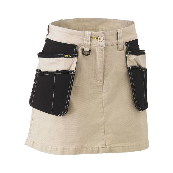 Bisley Womens Flex & Move Stretch Cotton Skort With Holster Pockets (BLS1024)