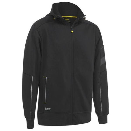 Bisley Zip-Front Work Fleece Hoodie With Sherpa Lining (BK6925) - Ace Workwear