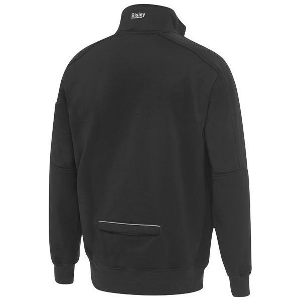 Bisley 1/4 Zip Work Fleece Pullover With Sherpa Lining (BK6924) - Ace Workwear