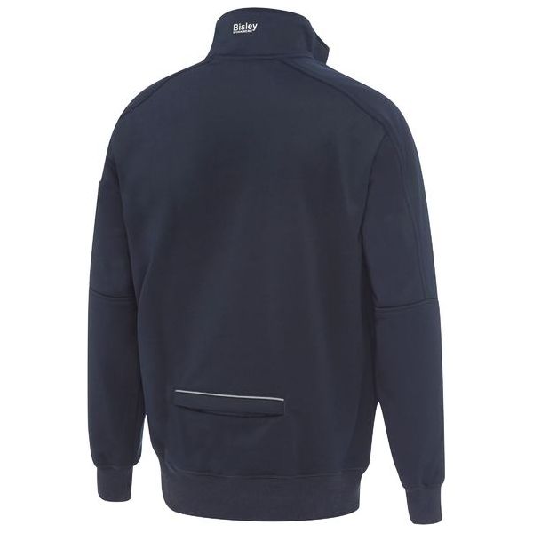 Bisley 1/4 Zip Work Fleece Pullover With Sherpa Lining (BK6924) - Ace Workwear