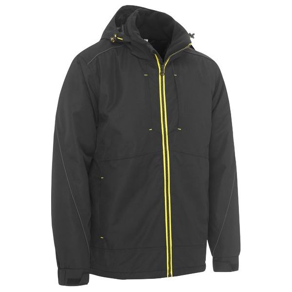 Bisley Heavy Duty Wet Weather Dobby Jacket With Built In Hood (BJ6943) - Ace Workwear