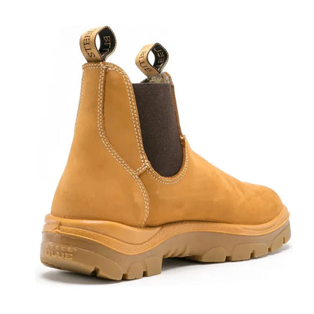 Steel Blue Wheat Hobart Steel Toe Cap Elastic Side Safety Boot (312101) (Pre-Order) - Ace Workwear