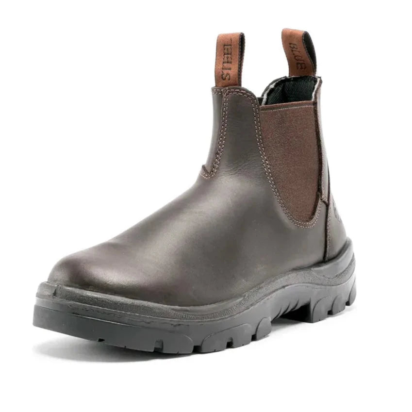 Steel Blue Winter Brown Hobart Steel Toe Cap Elastic Side Safety Boot (312101) (Pre-Order) - Ace Workwear