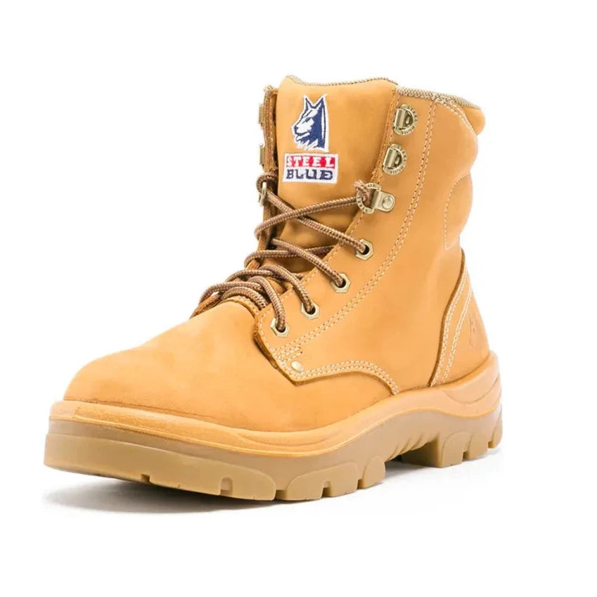 Steel Blue Wheat Argyle Lace up Steel Toe Cap Safety Boot (312102) (Pre-Order) - Ace Workwear