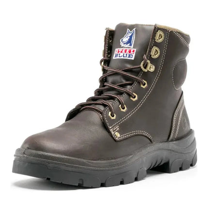 Steel Blue Winter Brown Argyle Lace up Steel Toe Cap Safety Boot (312102) (Pre-Order) - Ace Workwear