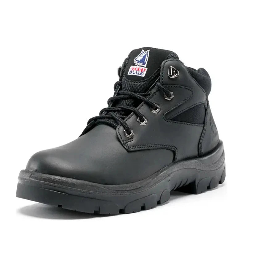 Steel Blue Black Whyalla Lace Up Steel Toe Cap Safety Boot (312108) (Pre-Order) - Ace Workwear