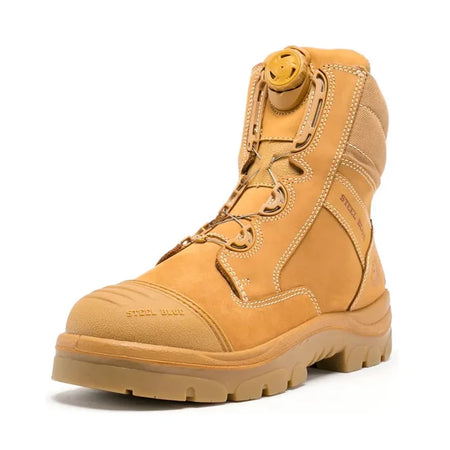 Steel Blue Wheat Southern Cross Spin-FX Steel Toe Cap Safety Boot With Scuff Cap (312630) (Pre-Order) - Ace Workwear