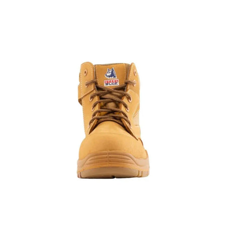 Wheat Parkes Zip Sided Lace Up Composite Toe Cap Safety Boot | Ace Workwear