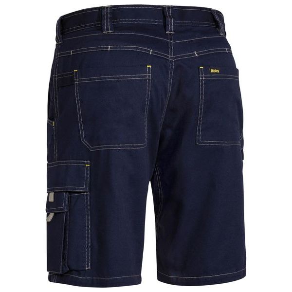 Bisley Cool Vented Lightweight Flat Front Cargo Short With Contrast Stitching (BSHC1431) - Ace Workwear