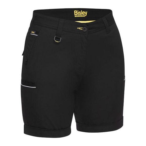 Bisley Womens Stretch Cotton Shorts (BSHL1015) - Ace Workwear