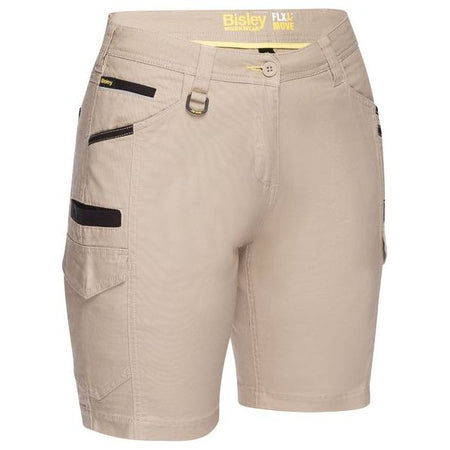 Bisley Womens Flx & Move Stretch Cargo Shorts (BSHL1044) - Ace Workwear