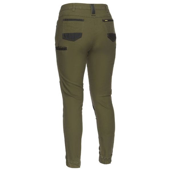 Bisley Womens Flx & Move Stretch Cotton Mid-Rise Stovepipe Fit Pants (BPL6022) - Ace Workwear