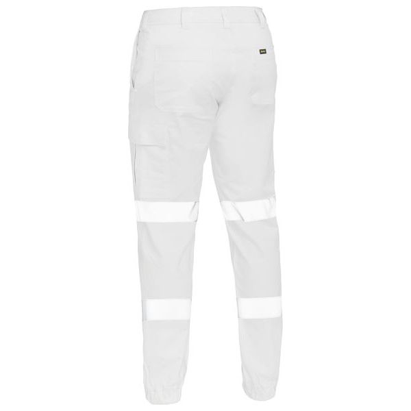 Bisley Modern Fit Taped Biomotion Stretch Cotton Drill Cargo Cuffed Pants (BPC6028T) - Ace Workwear