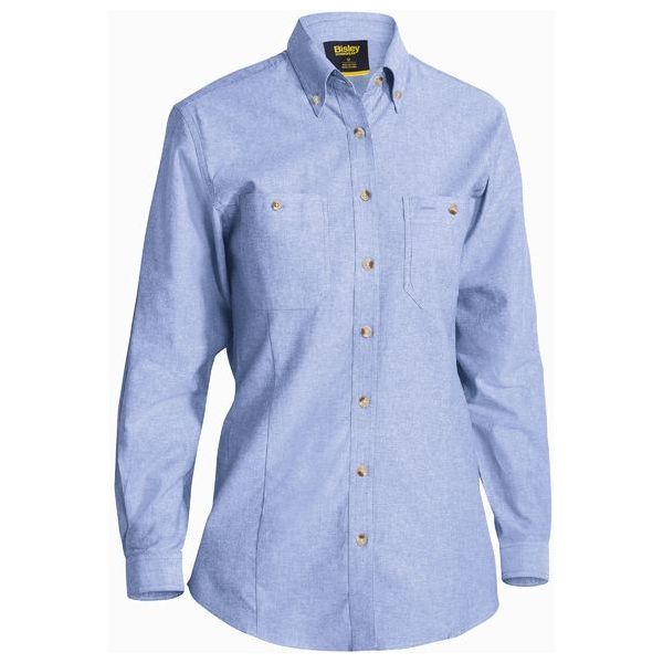 Bisley Womens Long Sleeve Chambray Shirt (BL6407)