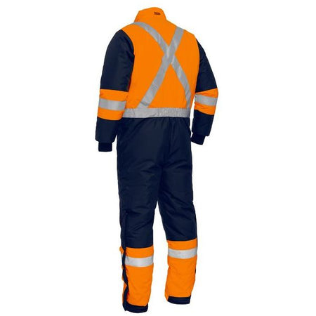 Bisley X Taped Two Tone Hi Vis Freezer Coverall (BC6453T) - Ace Workwear