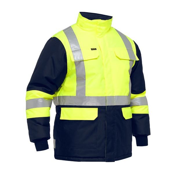 Bisley X Taped Two Tone Hi Vis Freezer Jacket (BJ6450T)