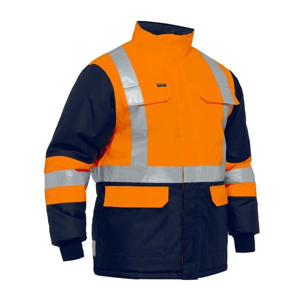 Bisley X Taped Two Tone Hi Vis Freezer Jacket (BJ6450T)