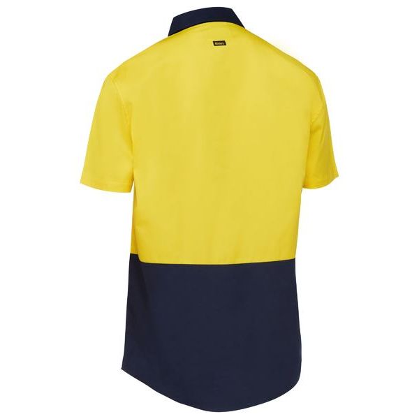 Bisley Two Tone Hi Vis Short Sleeve Shirt (BS1442)