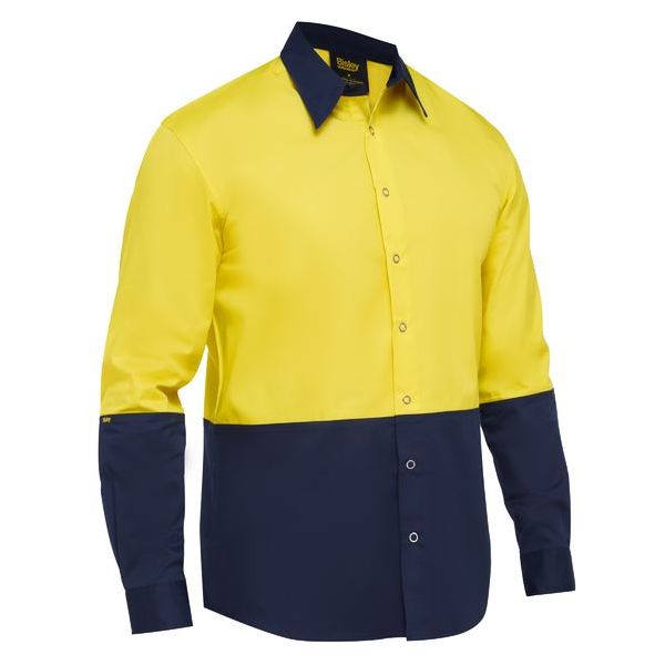 Bisley Two Tone Hi Vis Long Sleeve Shirt (BS6442)