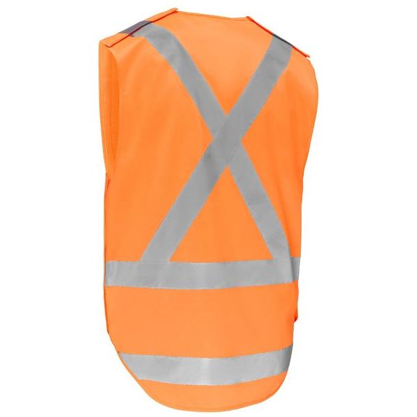 Bisley X Taped Hi Vis Detachable Safety Vest With ID Loop (BV0440XT) - Ace Workwear