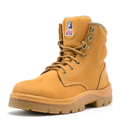 Steel Blue Wheat Argyle Ladies Lace up Steel Toe Cap Safety Boot (512702) (Pre-Order) - Ace Workwear