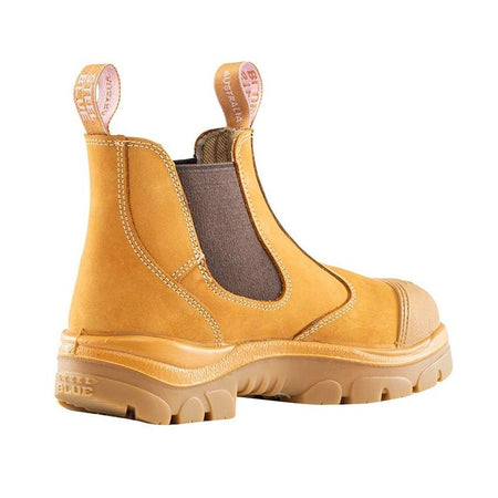 Steel Blue Wheat Hobart Ladies Elastic Side Steel Toe Cap Safety Boot With Scuff Cap (512729) (Pre-Orders) - Ace Workwear