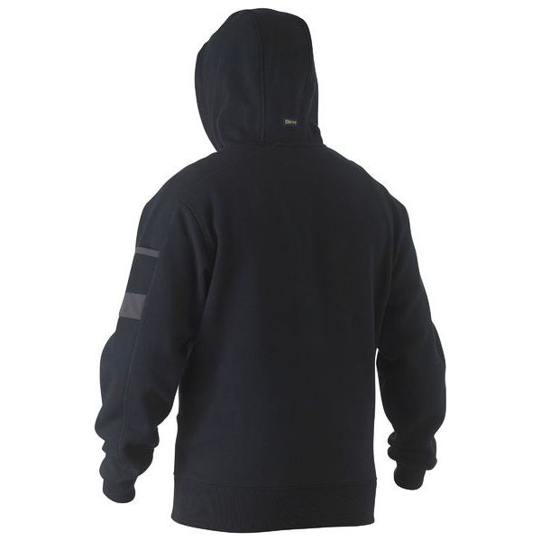 Bisley Work Fleece Hoodie With Front Kangaroo Pouch Pocket (BK6724) - Ace Workwear