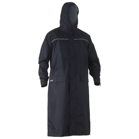 Bisley Long Rain Coat With Built In Concealed Hood (BJ6962) - Ace Workwear