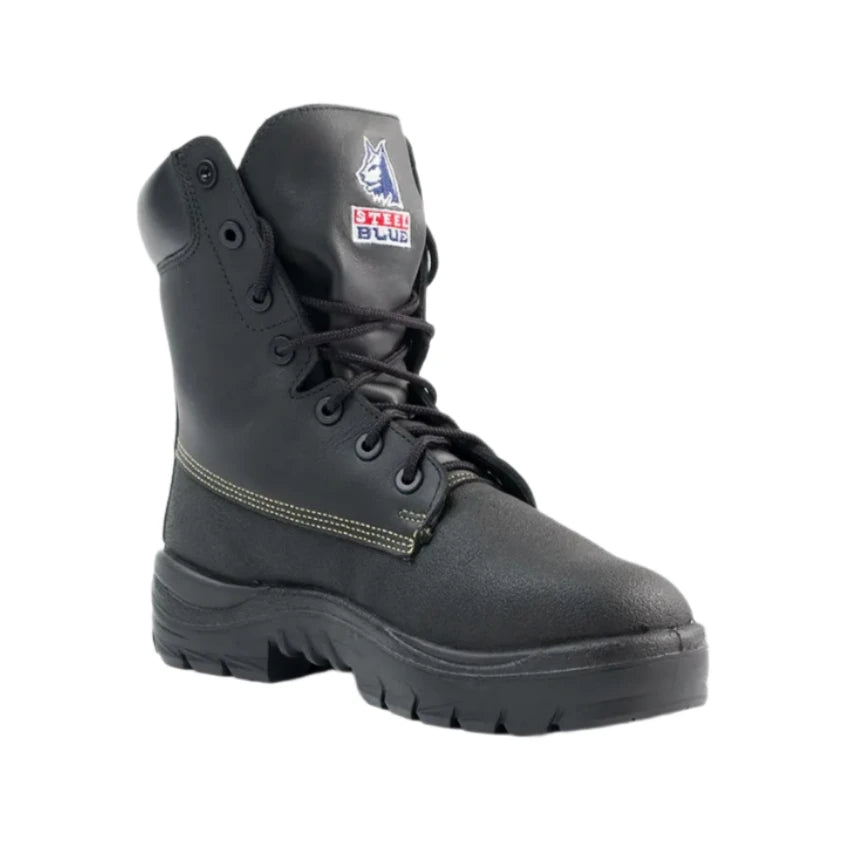 Steel Blue Black Jarrah Ladies Lace Up Steel Toe Cap Safety Boot (522713) (Pre-Order) - Ace Workwear