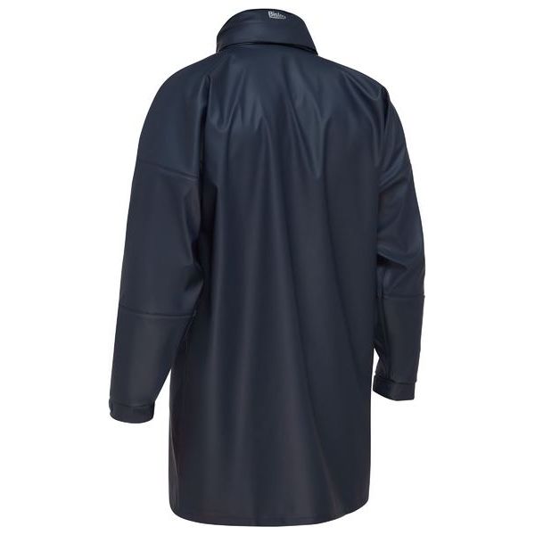 Bisley Stretch PU Rain Coat With Built In Concealed Hood (BJ6835) - Ace Workwear