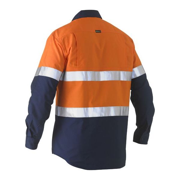 Bisley Recycle Taped Two Tone Hi Vis Drill Shirt (BS6996T)