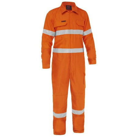 Bisley Apex 185 Taped Hi Vis FR Ripstop Vented Coverall (BC8478T) - Ace Workwear