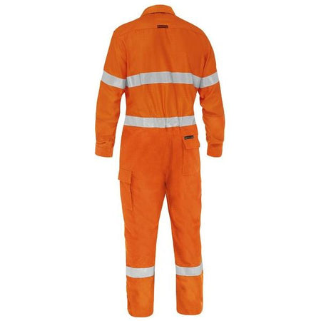 Bisley Apex 185 Taped Hi Vis FR Ripstop Vented Coverall (BC8478T) - Ace Workwear