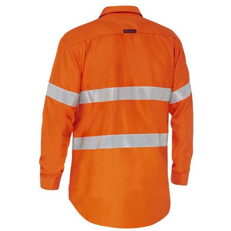 Bisley Apex 185 Taped Hi Vis Ripstop FR Vented Shirt (BS8439T) - Ace Workwear