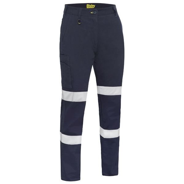 Bisley Womens Taped Stretch Cotton Drill Cargo Pants (BPLC6008T) - Ace Workwear