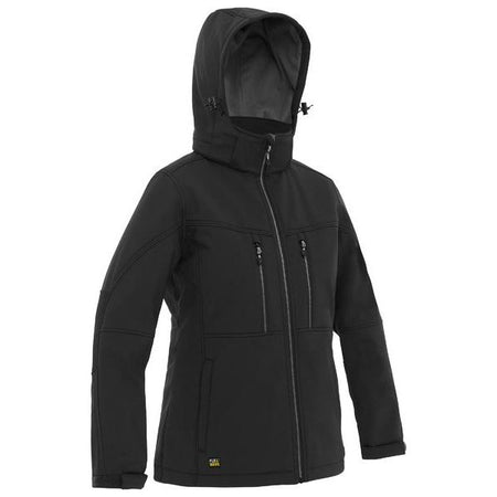 Bisley Womens Flx & Move Soft Shell Jacket With Zip Off Detachable Hood (BLJ6570) - Ace Workwear