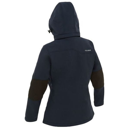 Bisley Womens Flx & Move Soft Shell Jacket With Zip Off Detachable Hood (BLJ6570) - Ace Workwear