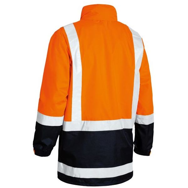 Bisley Taped Hi Vis Recycled Rain Jacket (BJ6766T) - Ace Workwear