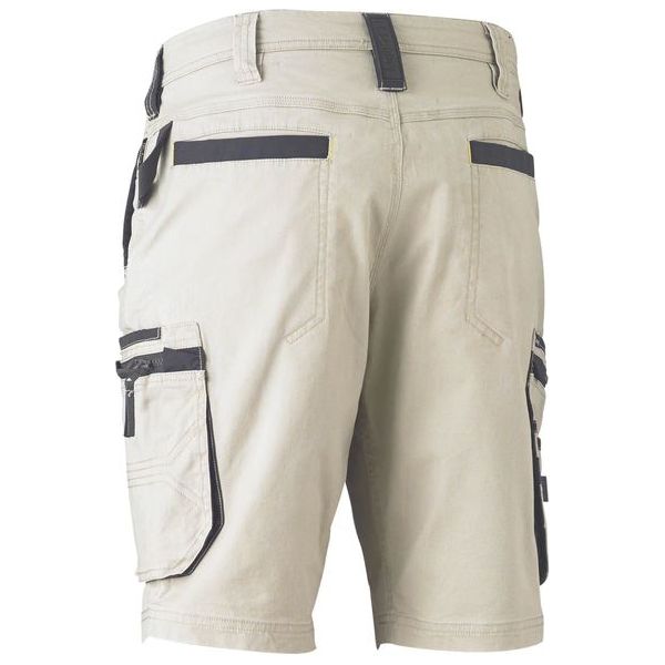 Bisley Flx & Move Stretch Utility Zip Cargo Short (BSHC1330) - Ace Workwear