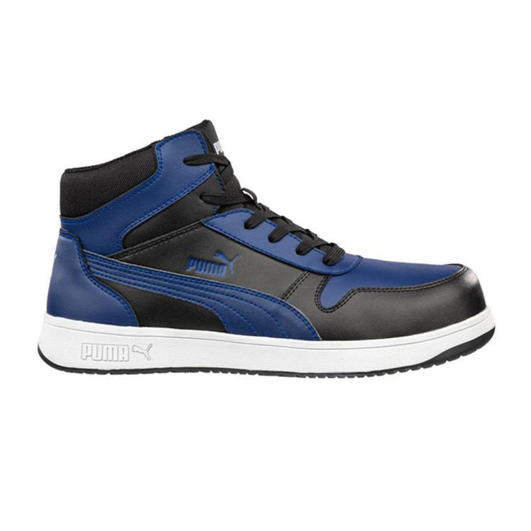 Puma Blue/Black Frontcourt Mid Fibreglass Toe Cap Lace Up Safety Shoe (630077) (Pre Order) - Ace Workwear